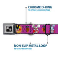 Load image into Gallery viewer, Dog Bone Seatbelt Buckle Collar - Bunny Superhero Purple
