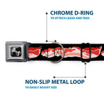 Dog Bone Seatbelt Buckle Collar - Bacon
