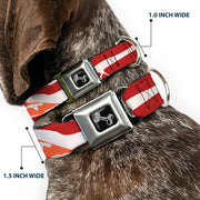 Dog Bone Seatbelt Buckle Collar - Bacon CLOSE-UP