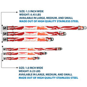 Dog Bone Seatbelt Buckle Collar - Bacon CLOSE-UP