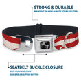 Load image into Gallery viewer, Dog Bone Seatbelt Buckle Collar - Bacon CLOSE-UP
