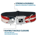 Dog Bone Seatbelt Buckle Collar - Bacon CLOSE-UP