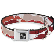 Dog Bone Seatbelt Buckle Collar - Bacon CLOSE-UP