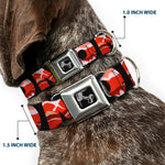 Dog Bone Seatbelt Buckle Collar - Bacon w/Text1
