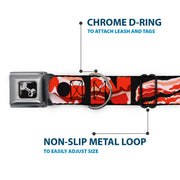 Dog Bone Seatbelt Buckle Collar - Bacon w/Text1