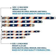 Dog Bone Seatbelt Buckle Collar - Ball/Stripes Tan/Blue/Burgundy