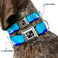 Load image into Gallery viewer, Dog Bone Seatbelt Buckle Collar - Boats on the Water

