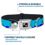 Dog Bone Seatbelt Buckle Collar - Boats on the Water