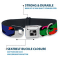 Load image into Gallery viewer, Dog Bone Seatbelt Buckle Collar - Camo Multi Neon

