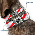 Load image into Gallery viewer, Dog Bone Seatbelt Buckle Collar - Candy Cane
