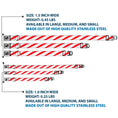 Load image into Gallery viewer, Dog Bone Seatbelt Buckle Collar - Candy Cane
