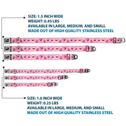 Dog Bone Seatbelt Buckle Collar - Cupcake Swirls Pink/Multi Color