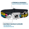 Load image into Gallery viewer, Buckle-Down Seatbelt Buckle Dog Collar - Crap Bubbles
