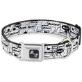 Load image into Gallery viewer, Buckle-Down Seatbelt Buckle Dog Collar - Curse Bubbles
