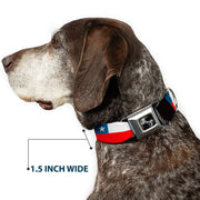 Dog Bone Seatbelt Buckle Collar - Chile Flags
