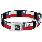 Dog Bone Seatbelt Buckle Collar - Chile Flags