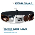 Load image into Gallery viewer, Dog Bone Seatbelt Buckle Collar - Cutesy Girl

