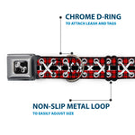 Dog Bone Seatbelt Buckle Collar - Corset Lace Up Red Plaid/Black