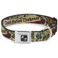 Load image into Gallery viewer, Dog Bone Seatbelt Buckle Collar - Death Before Dishonor Tan
