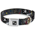 Load image into Gallery viewer, Dog Bone Seatbelt Buckle Collar - Dead Men Tell No Tales Gray
