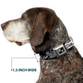 Load image into Gallery viewer, Dog Bone Seatbelt Buckle Collar - Death Before Dishonor Black/White
