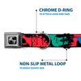 Load image into Gallery viewer, Dog Bone Seatbelt Buckle Collar - Dinosaurs Black/Multi Color
