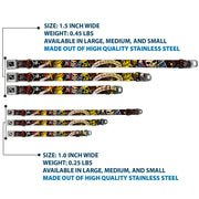 Dog Bone Seatbelt Buckle Collar - Dead Men Tell No Tales Black