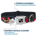 Dog Bone Seatbelt Buckle Collar - Dad & Dad Gray