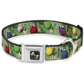 Load image into Gallery viewer, Dog Bone Seatbelt Buckle Collar - Decorated Tree
