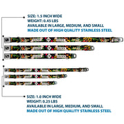 Dog Bone Seatbelt Buckle Collar - Death or Glory Black