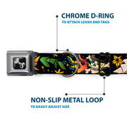 Dog Bone Seatbelt Buckle Collar - Death or Glory Black