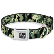 Dog Bone Seatbelt Buckle Collar - Digital Camo