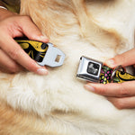 Dog Bone Seatbelt Buckle Collar - Dad & Dad Yellow