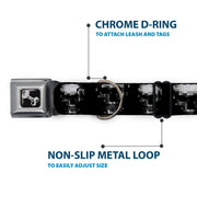 Dog Bone Seatbelt Buckle Collar - Dark Knight
