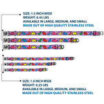 Dog Bone Seatbelt Buckle Collar - Dinosaur Cartoon