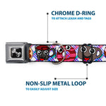 Dog Bone Seatbelt Buckle Collar - Donuts & Coffee Cartoon