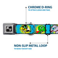 Load image into Gallery viewer, Dog Bone Seatbelt Buckle Collar - Dinosaur Superhero Baby Blue
