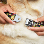 Dog Bone Seatbelt Buckle Collar - Duck w/Frog Hat