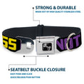 Load image into Gallery viewer, Dog Bone Seatbelt Buckle Collar - DROP BASS NOT BOMBS Black/Blue/Yellow/Purple/Green
