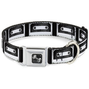 Dog Bone Seatbelt Buckle Collar - DC Cassette Tape