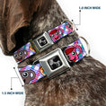 Load image into Gallery viewer, Dog Bone Seatbelt Buckle Collar - Donuts & Coffee Cartoon2
