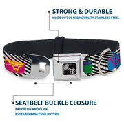 Dog Bone Seatbelt Buckle Collar - Eighties Boomboxes