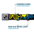 Load image into Gallery viewer, Dog Bone Seatbelt Buckle Collar - Eighties Shades Splatter Black/Neon
