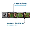 Load image into Gallery viewer, Dog Bone Seatbelt Buckle Collar - Earthy Brown/Green
