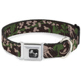 Load image into Gallery viewer, Dog Bone Seatbelt Buckle Collar - Earthy Brown/Green
