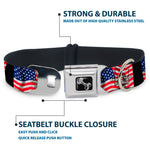 Dog Bone Seatbelt Buckle Collar - Empire State Building NYC