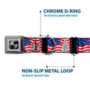 Dog Bone Seatbelt Buckle Collar - Empire State Building NYC