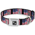 Load image into Gallery viewer, Dog Bone Seatbelt Buckle Collar - Empire State Building NYC
