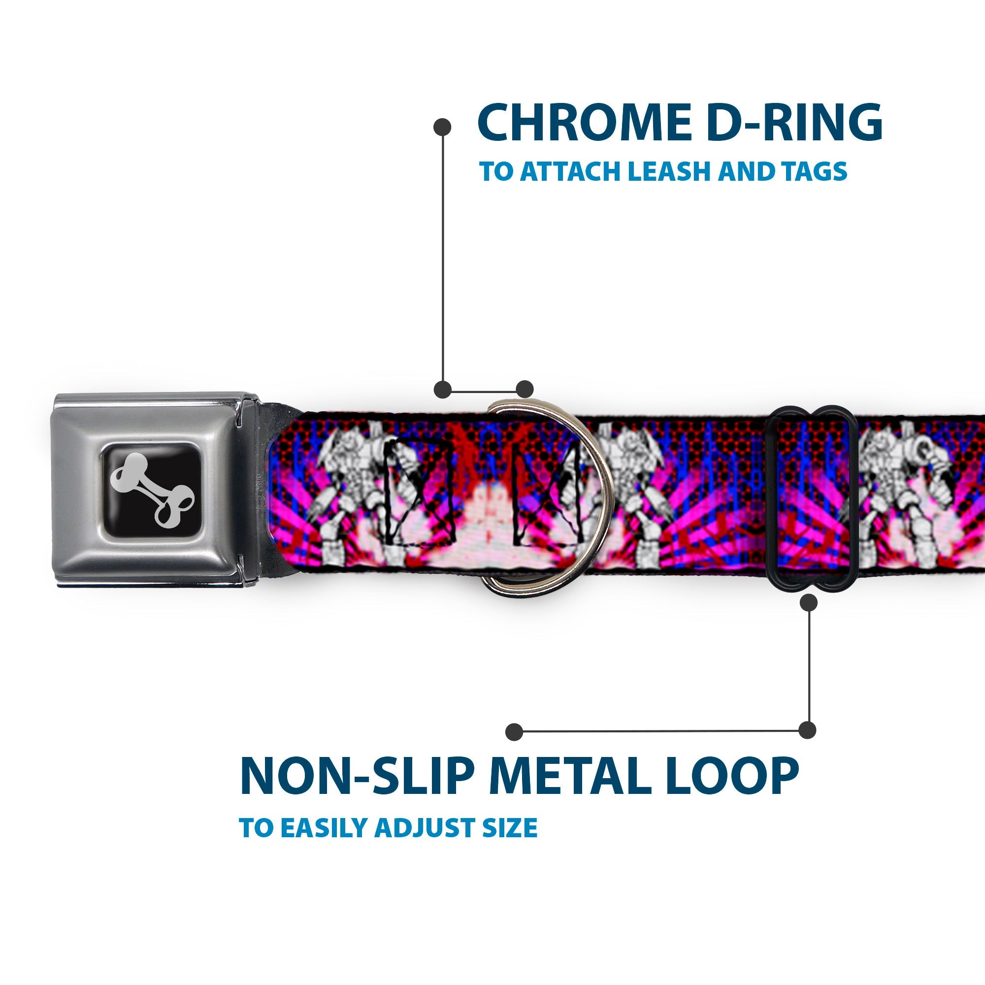 Dog Bone Seatbelt Buckle Collar - Evoke 2 RoboBear