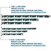 Dog Bone Seatbelt Buckle Collar - Emperor Penguins w/Bubbles Black/Gray/Turqs